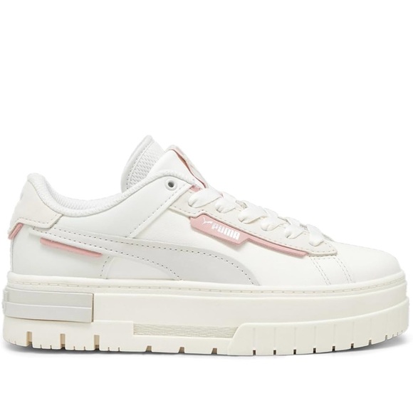Puma Shoes - PUMA Women's Cream and Pink Platform Sneakers size 9.5 new no box no tags
